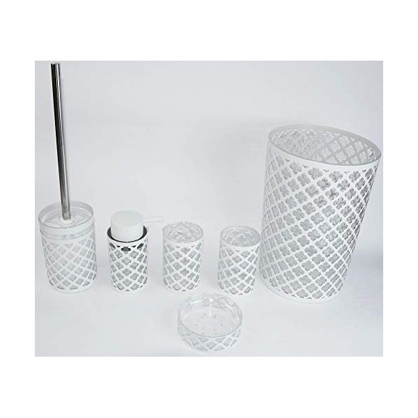 Daniel's Bath & Beyond Accessory Set Geneva, White