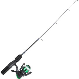 Sougayilang Ice Fishing Combos, Sensitive Ice Spinning Reel and Fishing Rod Combo for Trout, Walleye, Perch, Panfish Bluegill Crappie- 26in M
