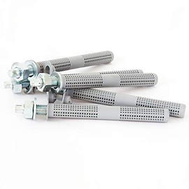 Mounting kit for composite mortar: 5 anchor rods M12 x 160 mm + 5 sieve sleeves diameter 16 x 130 mm