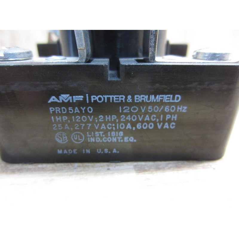 POTTER & BRUMFIELD PRD-5AY0-120 240 V AC, 25 AMP, 50