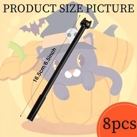 Omeblos Black Cat Gel Pens, Cute Animal Gel Pens, Fine Point 0.5mm Black Ink Gel Rollerball Pens, Kawaii Cat Pens, Cute Kitty Fun Ball Point Pens for Girls Kids School Office Supplies