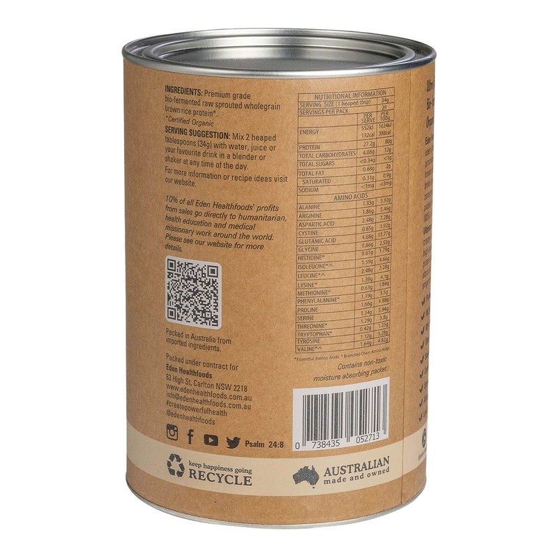 Eden Healthfoods Ultimate Protein - Natural, 1kg