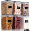 1.6L BPA-Free Plastic Airtight Food Storage Containers with Lids, Dishwasher
