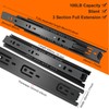 18 inch Drawer Slides 4 Pairs (8pcs) 3 fold Full