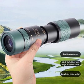 10-300x Monocular Telescope 30mm BAK-4 Roof Prism HD Zoom for Outdoor