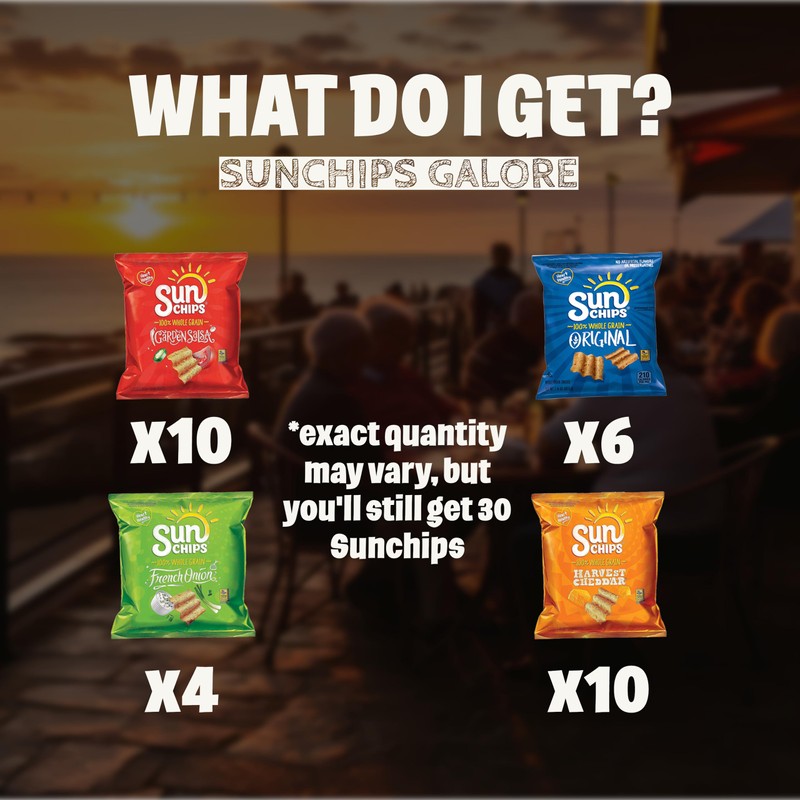 SunChips Variety Pack - Multi-Grain Snack Bag Healthy Snack Assortment