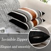 Vfuty Set of 2 Black White Boho Pillow Cover with