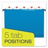 Pendaflex 615215ASST Hanging Folder, 1/5 Cut Tabs, Letter, 20/BX, Assorted