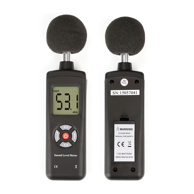 Decibel Meter, 30-130 dB Portable Digital Sound Level Meter with