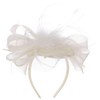 LIERYS Loarena Women's Straw Fascinator with Bow Made in Italy