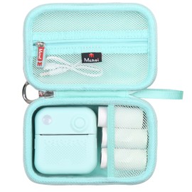 Mchoi Carrying Case for Rotema/Vawense Label Maker Machine, Mini Label Printer Portable Thermal Printer Travel Bag, Mesh Pocket for Label Paper Tape, Case Only