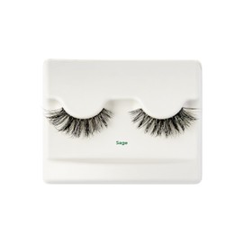 KISS Sister Nature False Eyelashes, 'Sage', 12 mm, Biodegradable & Recyclable, Easy to Apply, Reusable Strip Lashes, 100% Natural Hair, Soft & Wispy Finish, Includes 1 Pair Fake Eyelashes