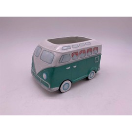 Blue Sky Ceramic Bus 7“ Planter, Multi Color