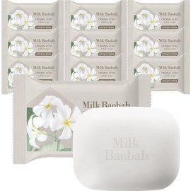 Milk Baobab Original Soap White Soap Scent 100g x 10 / 밀크바오밥 오리지널 비누 화이트솝향 100g x 10개