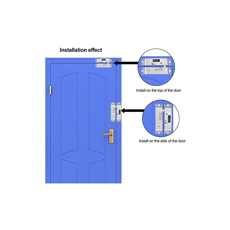 HERNAS - Cerradura elctrica de 12 V CC para puerta,