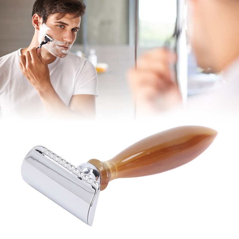 Men Shaving Set Vintage Double Edge Blades Beard Grooming Set
