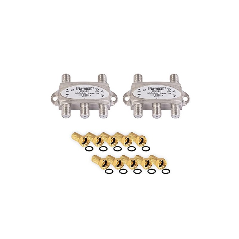 DiseqC Switch 4/1 HB-DIGITAL 4X SAT LNB 1 x Receiver