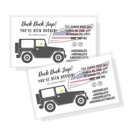 Tennessee You've Been Ducked Tag | 50 Pack | Duck Duck Tag 3.5 x 2" Business Card Size | Duck Duck States | Attach to Rubber Ducks | American Flag Tennessee Design