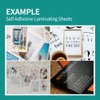 (50 Sheets) HA SHI Self Adhesive Laminating Sheets, No Machine