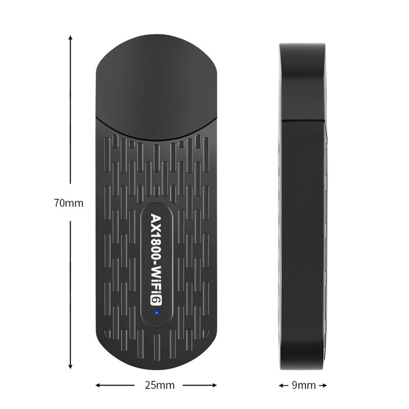 USB WiFi Adapter USB3.0 AX1800Mbps 2.4GHz 5Ghz High Gain Antenna