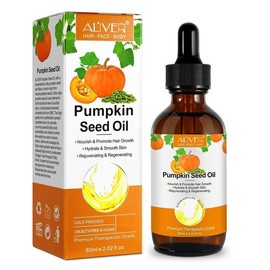 Aliver Pumpkin Seed Oil 60ml, Pumpkin Seed Hair Oil for Dry Damaged Hair, Moisturizing Scalp, Face, Nails, Body, Skin Haircare Comfort - Specification: Pumpkin Seed Oil*1