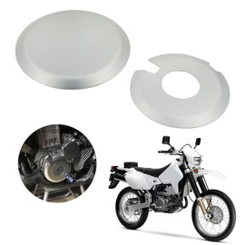 AnXin Engine Ignition Clutch Case Savers Guards Kit Protector Set Cover Aluminum Alloy for DRZ400 DRZ400S DRZ400E DRZ400SM KLX400 Silver