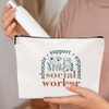 NGZS Social Worker Gifts Inspirational Social Worker Makeup Bag Social