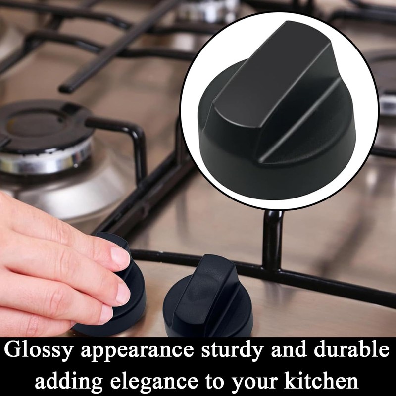 JISRKP 4 Pcs Cooker Knobs Replacement, Cooker Knobs, Gas Hob