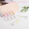 YUNAI 6PCS Hair Sectioning Clips Women, Colorful Crocodile Salon and