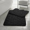EXQUIZIT HOME Bath Mat Memory Foam Pebble Stone Quick Dry