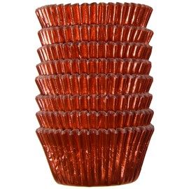 Regency Wraps Red Foil Baking Cups, 96-Count Mini