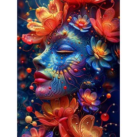 GHHKUD 5D Diamond Painting Kits for Adults, Garden Goddess Diamond Art Kits for Beginners, DIY Full Drill Diamond Art Stitch, Diamond Art Canvas Painting Pictures for Home Wall Decor, 30 * 40CM