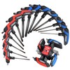 Topline 14-Piece T-Handle Hex Key Set, Metric&SAE, Long Arm Hex