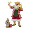 Kurt Adler Fabriche' Beach Santa, 10-Inch, 2-Piece set