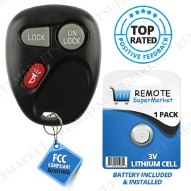 RemoteSuperMarket For 2001 - 2004 GM Keyless Entry Remote 3 Button - 15042968 KOBLEAR1XT