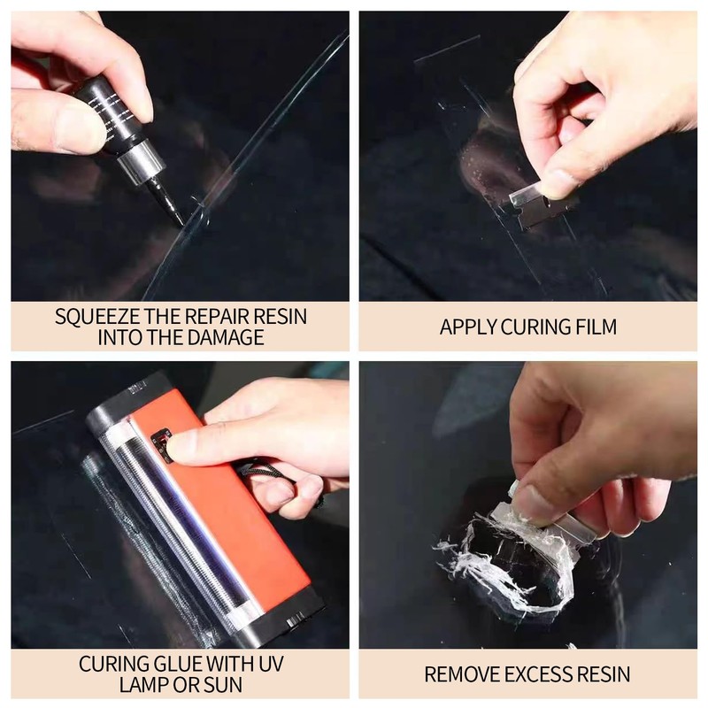 Windschutzscheibe Reparaturset,Glas Reparatur Flüssigkeit,Glasreparaturflüssigkeit,Reparaturset Auto Windschutzscheiben,Windschutzscheibe Glass Repair,Scheibenreparatur Werkzeug Windshield,Autoglas