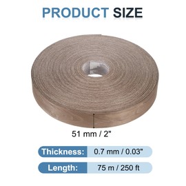 PATIKIL Walnut Edge Banding, 2 Inch x 250 ft Wood Veneer Tape Pre-glued Flexible Plywood Edge Banding with Hot Melt Adhesive for Furniture Restoration