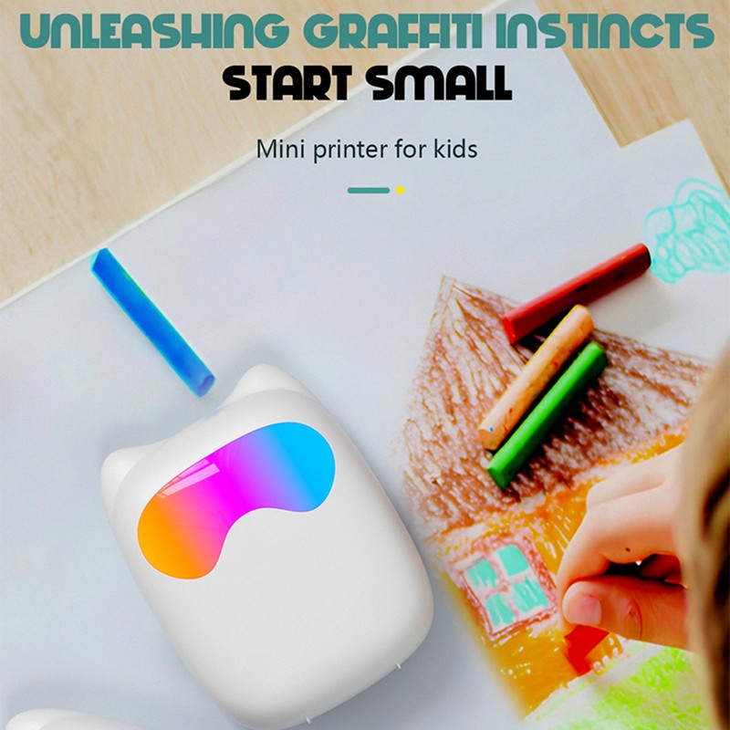Mini Pocket Thermal Instant Photo Printer Label Maker Machine BT