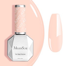 MelodySusie MelodySusie 15ML Nude Pink Gel Nail Polish,Nails Soak Off UV LED Milky Nude Gel Polish Gift for Women Nail Art Manicure Salon DIY Nail Design Decoration at Home-A2401