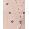 Allegra K Linen Blazer for Women's Short Sleeve Lapel Work