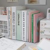 8 pcs Acrylic Bookends,Clear Acrylic Bookends for Shelves,Heavy Duty Book
