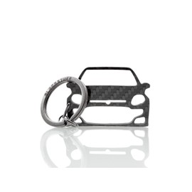 BlackStuff Carbon Fibre Black Keyring Compatible with Punto Evo Abarth BS-1049