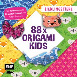88 x Origami Kids – Lieblingstiere: Mit Anleitungen und 88 bunten Papieren zum Sofort-Loslegen