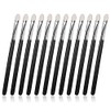 Sibba Sponge Eye Makeup Brushes 12 Pieces Black Double Sided Eyeshadow Applicators Wand Shadow Brush Applicator Tool Set for Women Girls