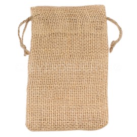 CleverDelights 4" x 6" Burlap Bags - 10 Pack - 4x6 Inch Jute Burlap Drawstring Sacks