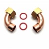 2 X 15mm X 1/2" End Feed Copper Bent Tap