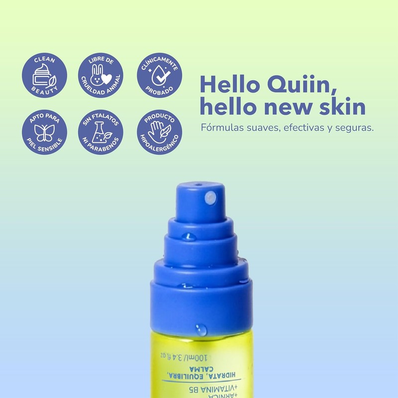 Quiin Set Niacinamide Glow Cream y Radiance Rose Boost Toner