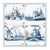 Thea Gouverneur 484A Delft Blue Antique Tiles on 18 Count