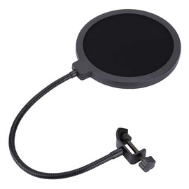 Shield Mic Filter, Gooseneck Noise Reducing Microphone Pop Filter, Protective Microphone for Noise Reduction