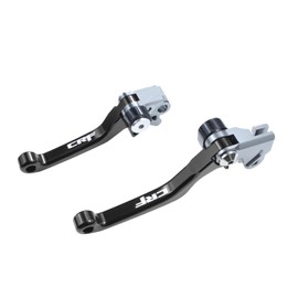 TIRGE Motorcycle CNC Foldable Pivot Clutch Brake Lever Handle for CRF125F CRF125 F CRF 125F 2014 2015 2016 2017 2019 2019 2020 2021 2022 (Black)